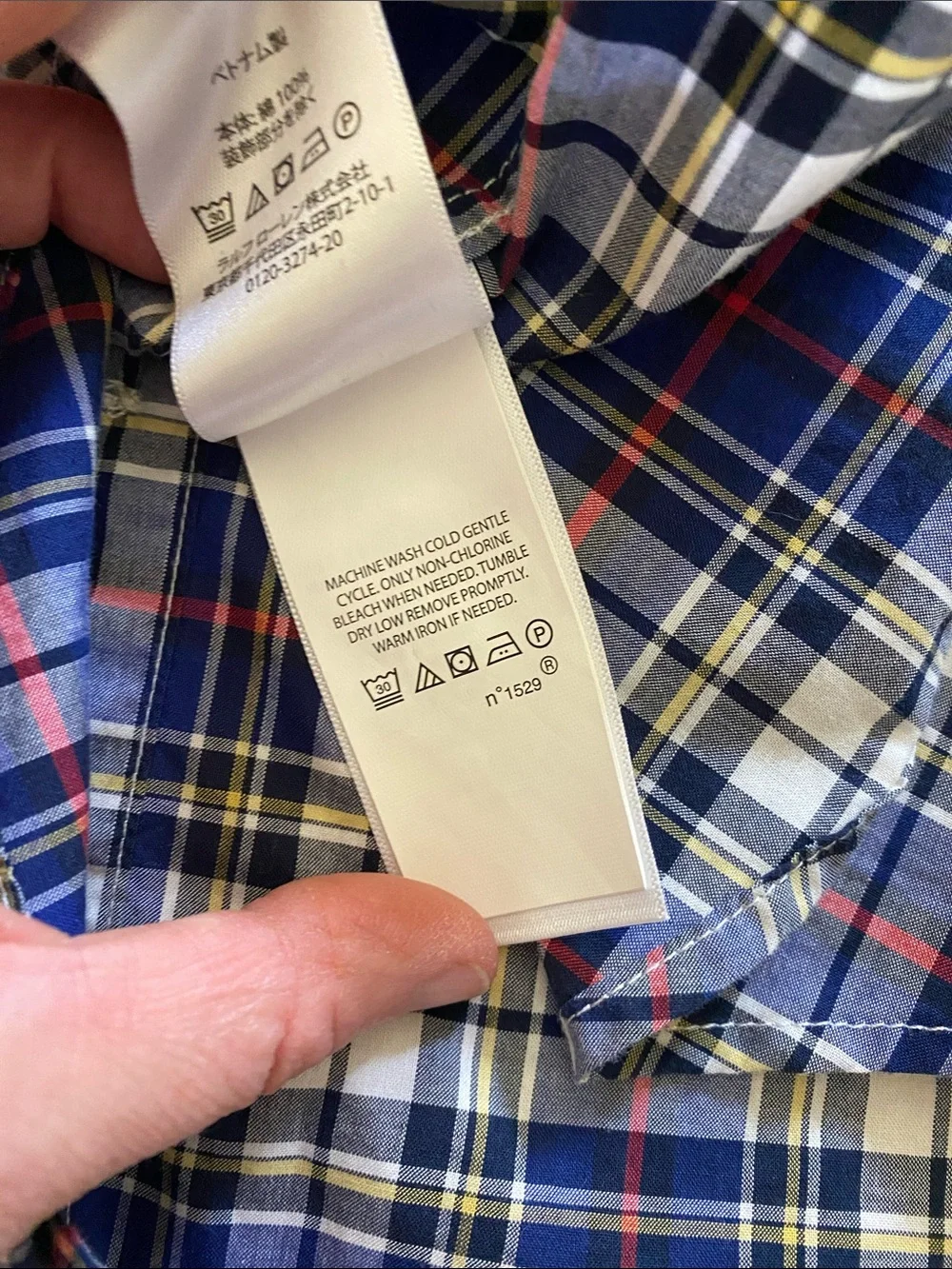 Like New! Ralph Lauren Plaid Long Sleeve Button Down, Boys 7